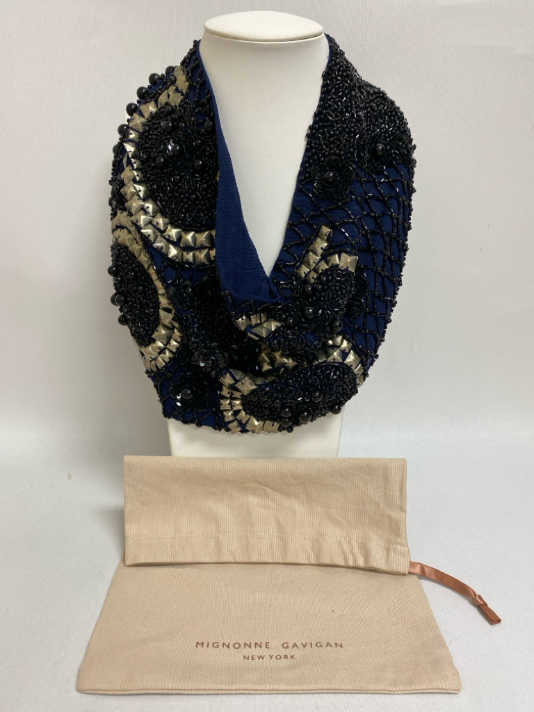 Mignonne Gavigan Royal Blue Bronze/Silver Sequined Necklace