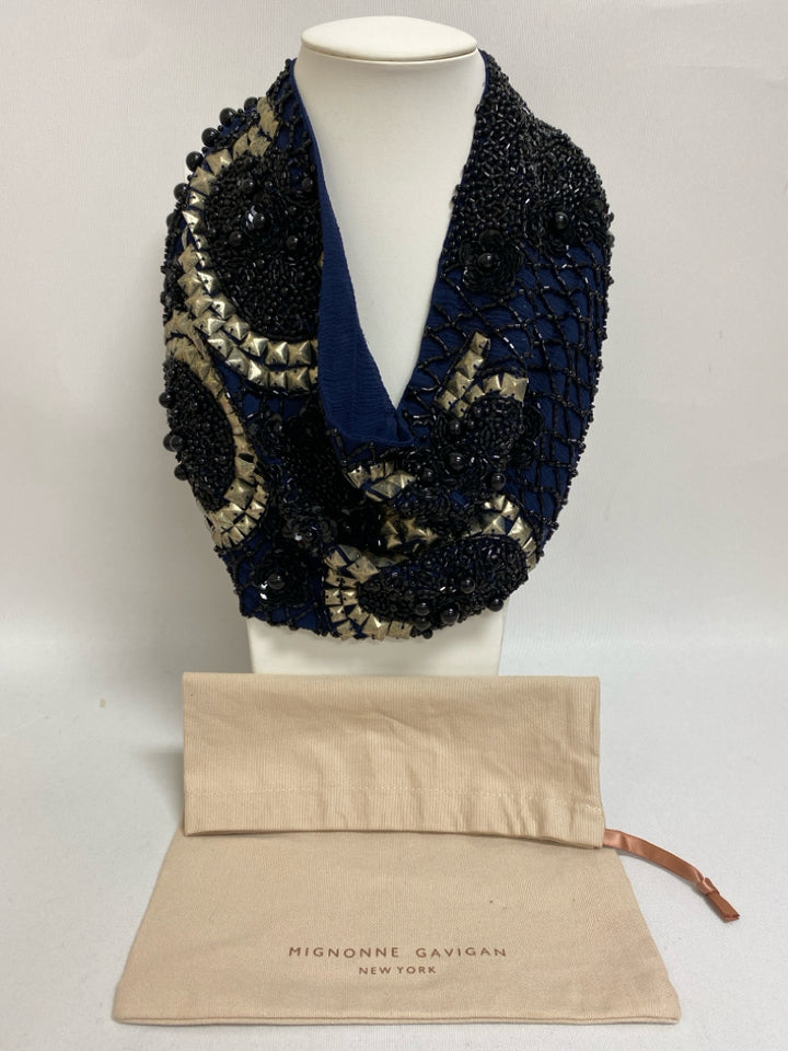 Mignonne Gavigan Royal Blue Bronze/Silver Sequined Necklace
