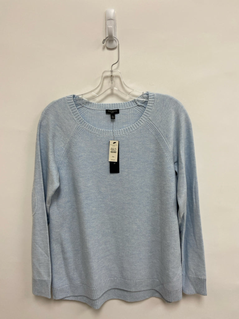 NWT Talbots Petite Size MP Pale Blue Petite Sweater