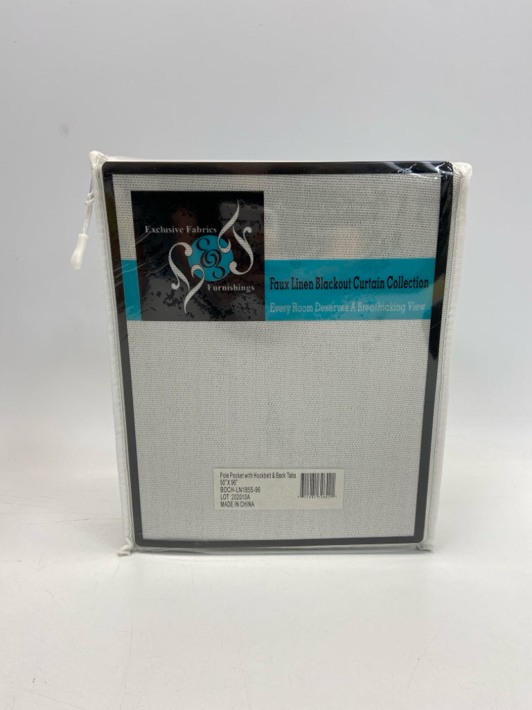 NEW/PKG Gray Curtains