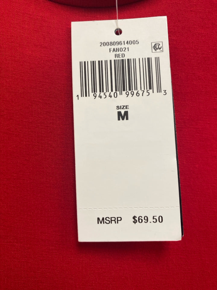 NWT Lauren Ralph Lauren Size M Red Mock Neck Ladies Top