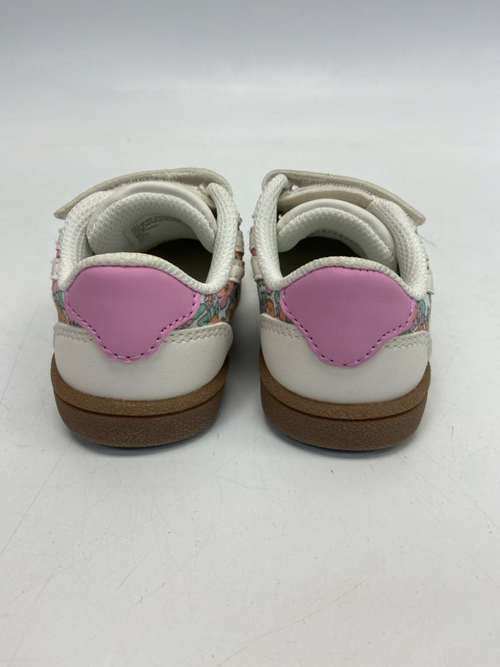 Cat &amp; Jack SIZE 5 White Green/Pink Flowers Girl&