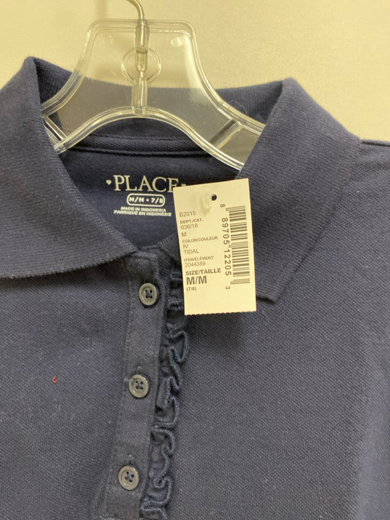 NWT The Place SIZE 7/8 Navy Polo Girl&
