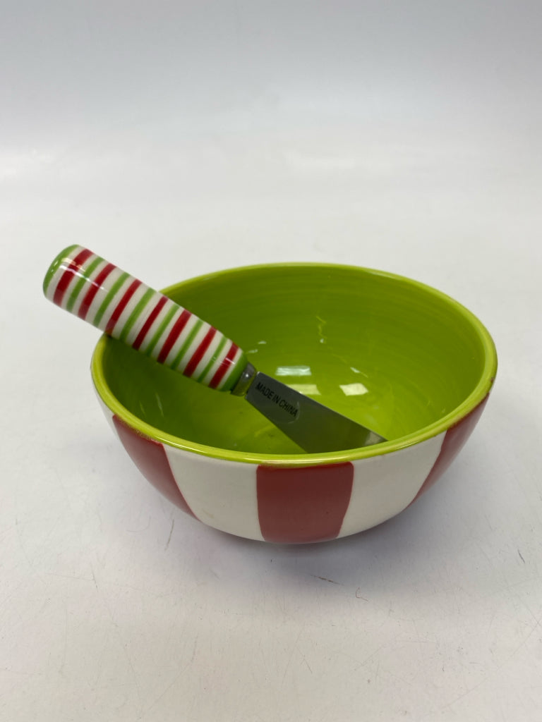 White Red Striped Christmas