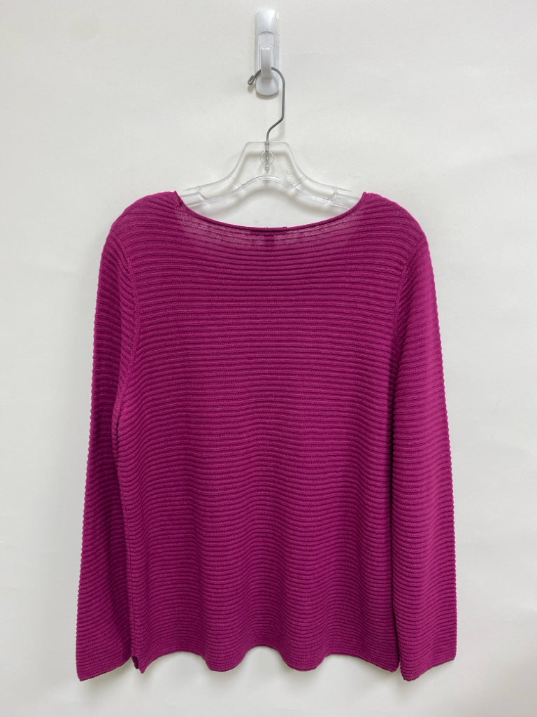 Eileen Fisher Size S Purple Ribbed Ladies Sweater