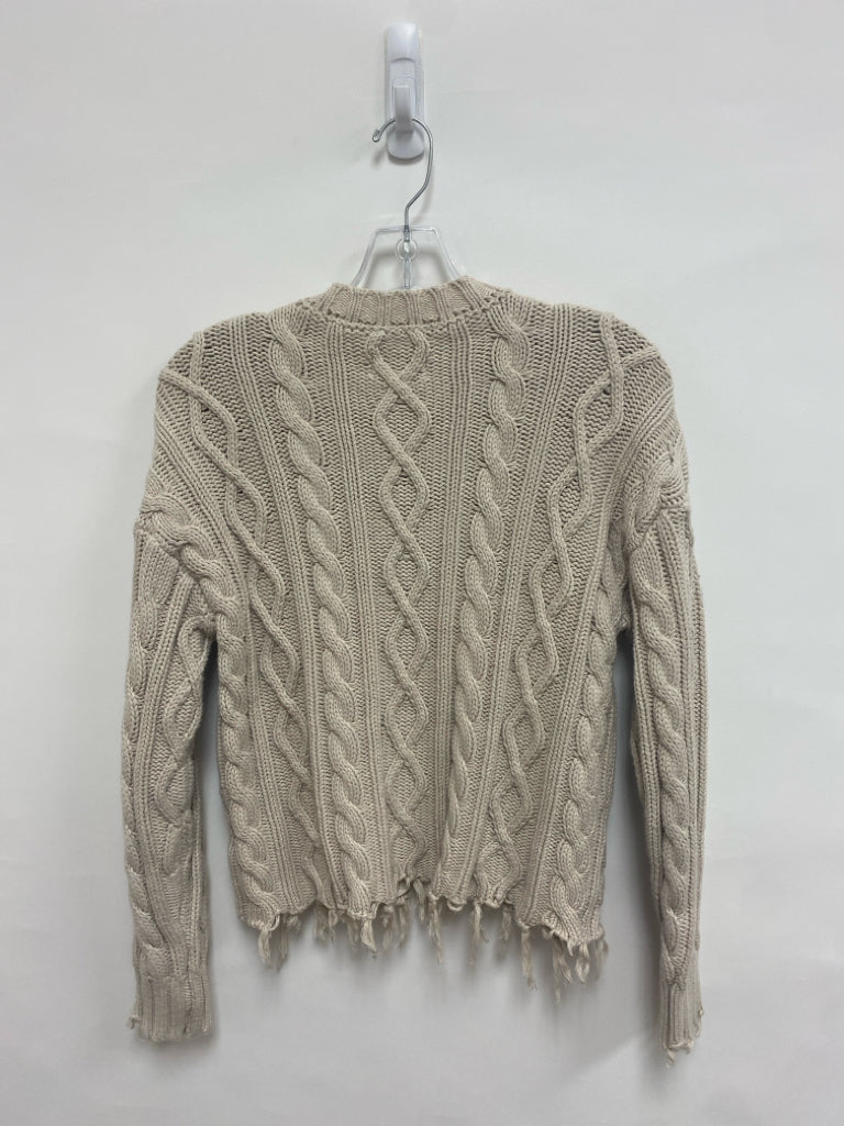 PISTOLA Size XS Beige Cable Knit Ladies Sweater