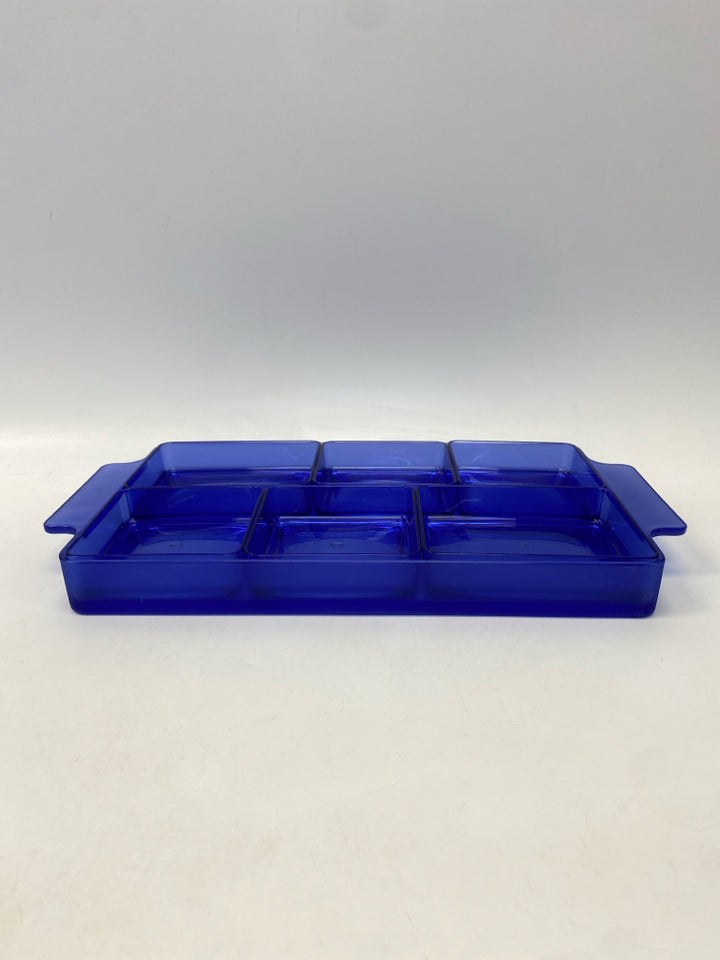 Cobalt Plastic Serving Piece