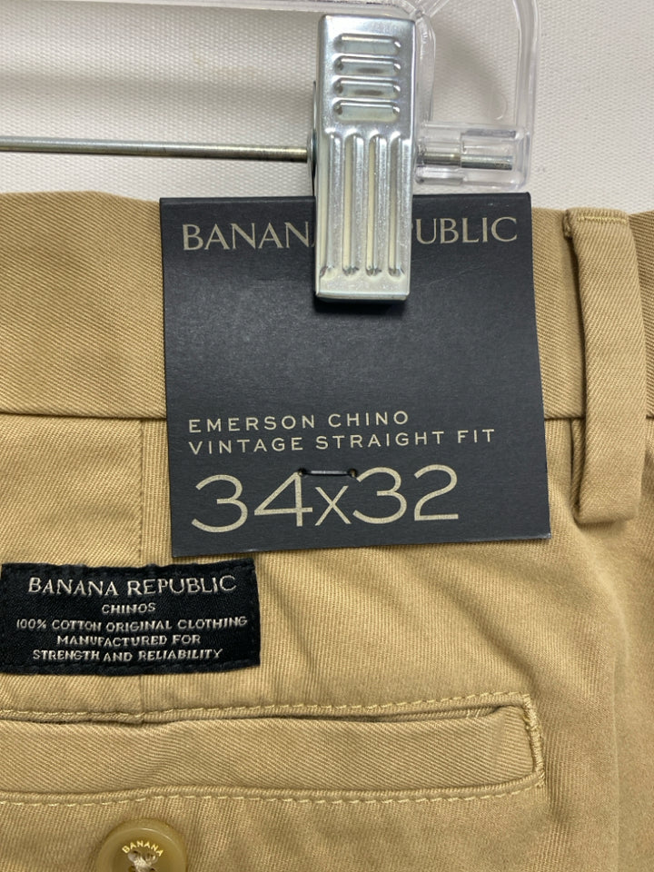 NWT Banana Republic Size 34 Khaki Men&