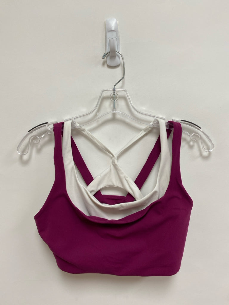 Athleta Size S Purple White Athletic  Bra