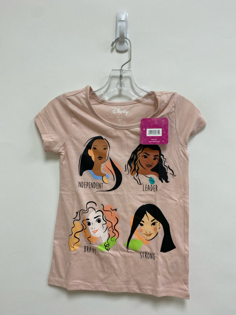 NWT Disney SIZE 7/8 Pale Peach Tan/Black Princess Girl&
