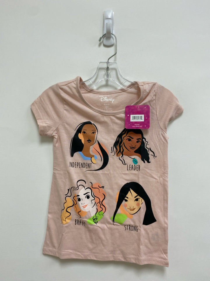 NWT Disney SIZE 7/8 Pale Peach Tan/Black Princess Girl&