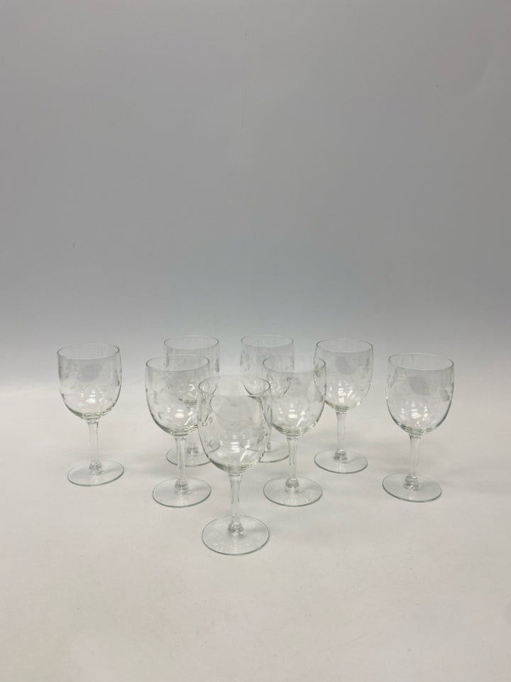 Princess House Clear Frosted Flowers Glassware