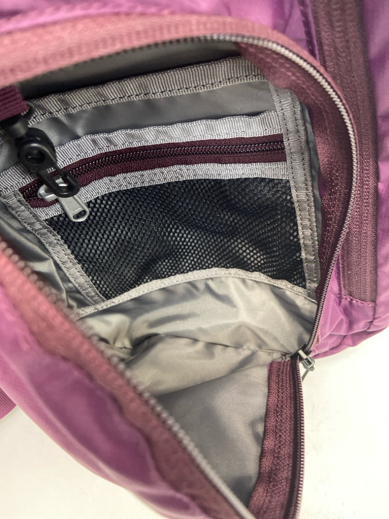 NWT Eddie Bauer Dark Plum Nylon Handbag