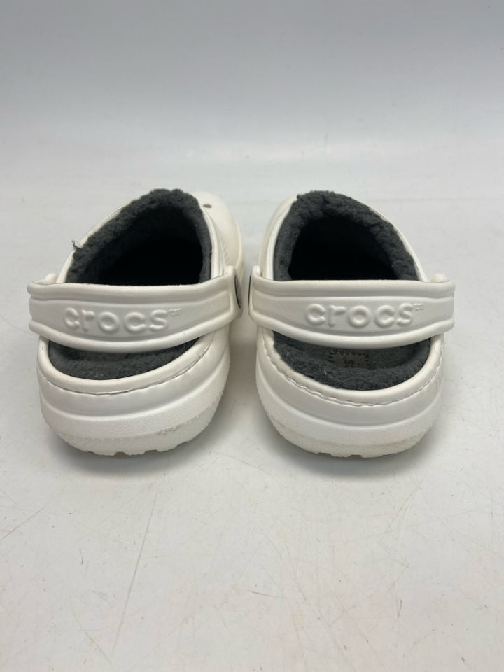 Crocs SIZE 1 White Gray Boy&