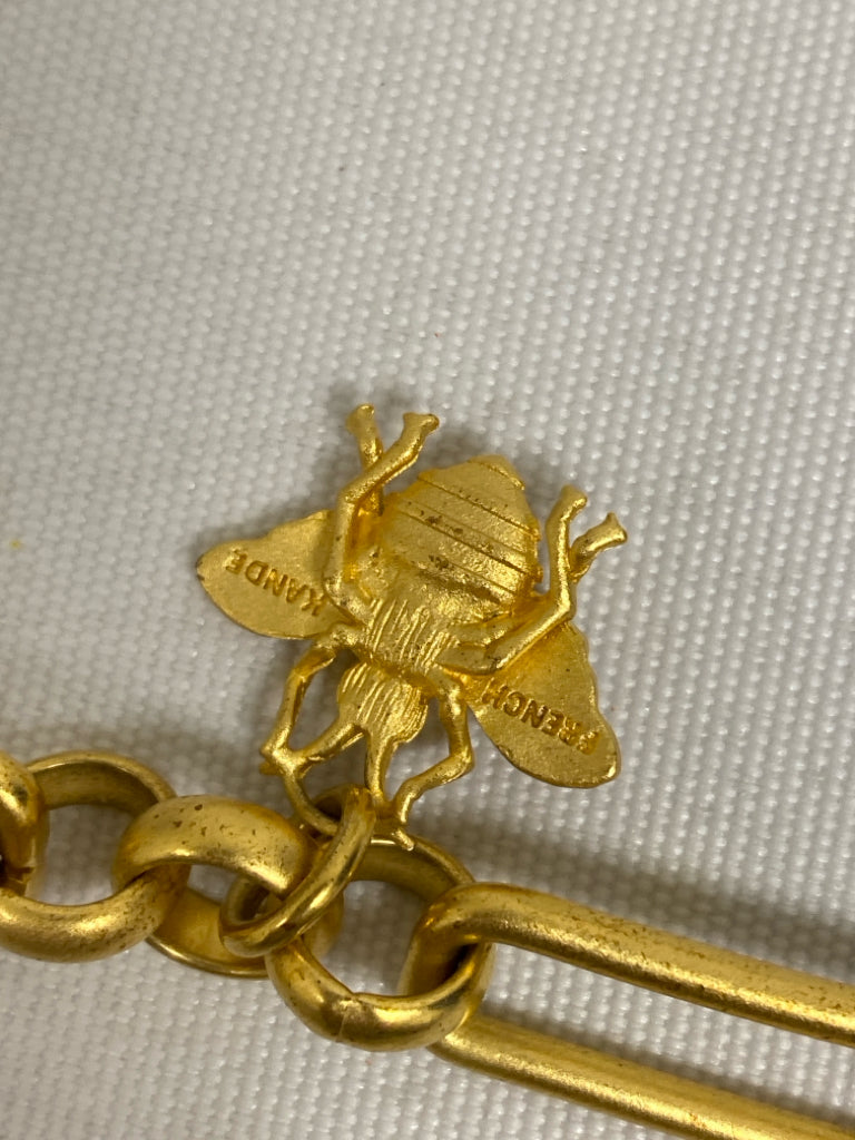 Gold Color Bees Necklace
