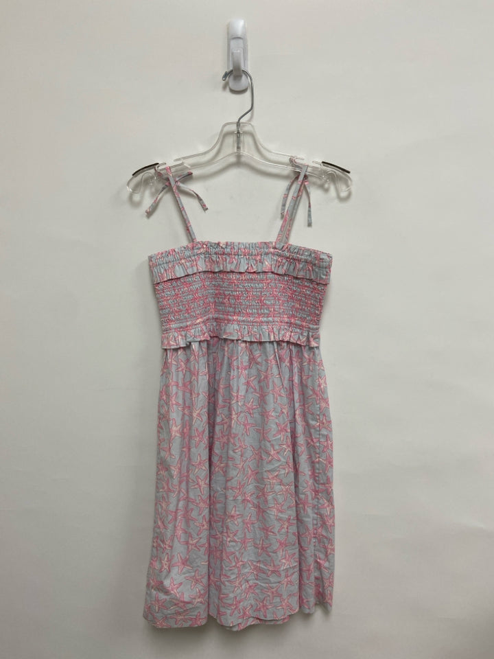 Crew Cuts SIZE 8 Pale Blue Pink Starfish Sleeveless Girl&
