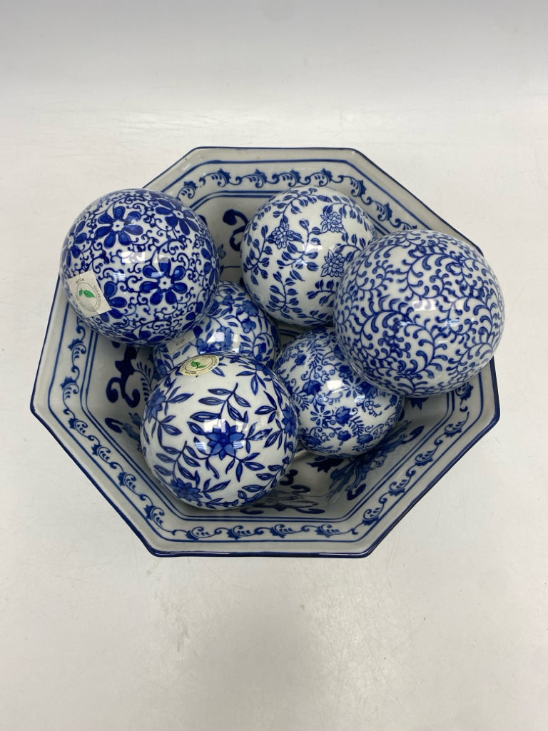 Blue White Decorative Bowl