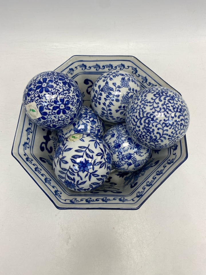 Blue White Decorative Bowl