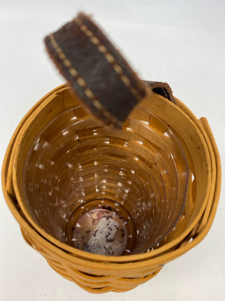 Longaberger Brown Woven Wood Basket
