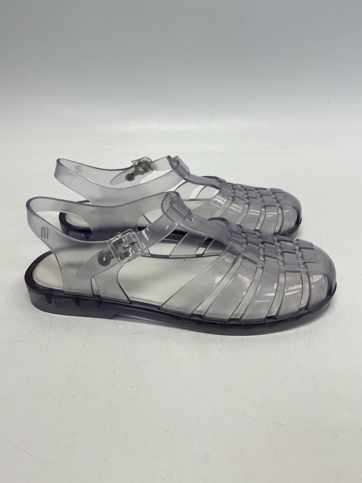 Size 9 Clear Plastic Sandals