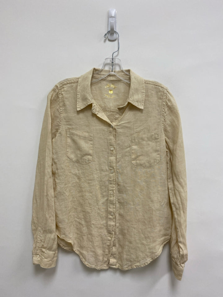 NWT LILLY PULITZER Size S Cream Linen Ladies Top