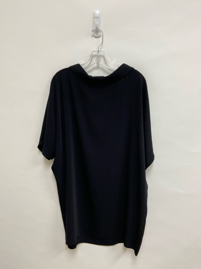 NWT Trina Turk Size L Black Short Sleeve Ladies Dress