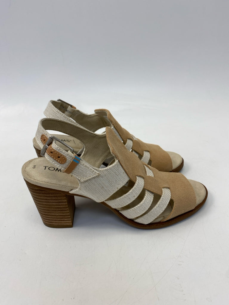 NWOT Toms  Size 9 Tan Sandals