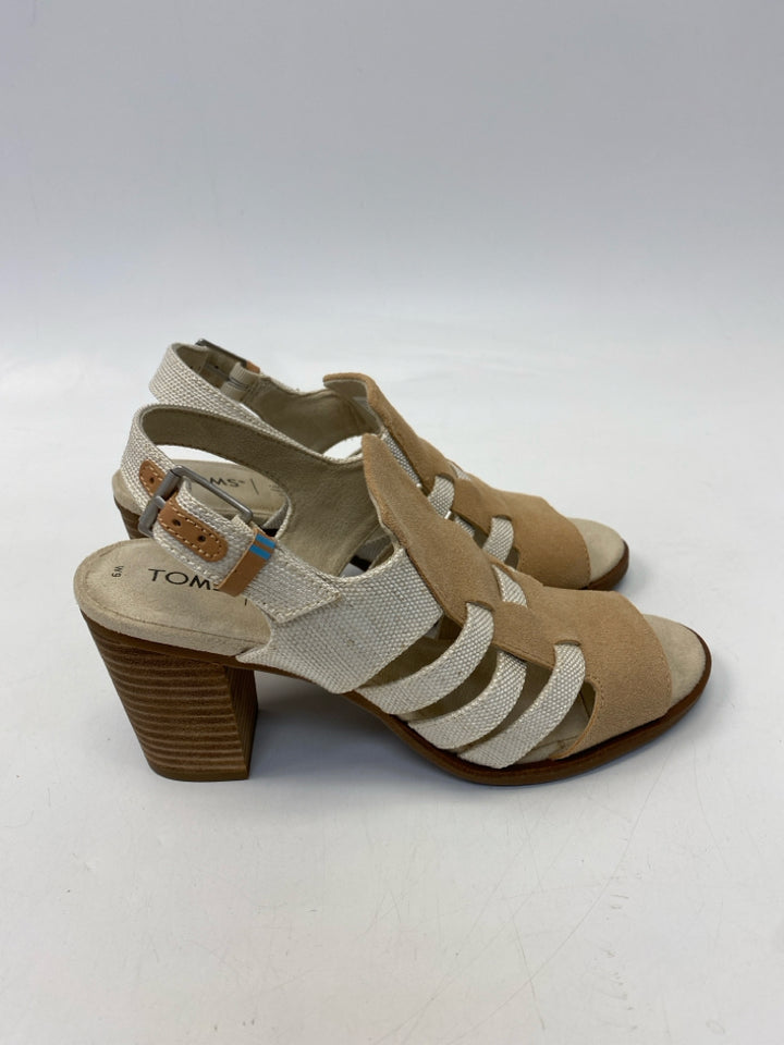 NWOT Toms  Size 9 Tan Sandals