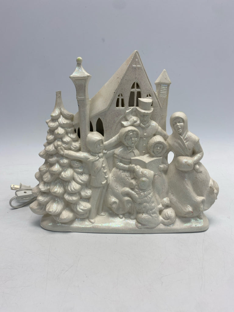 White Shimmery Ceramic Christmas