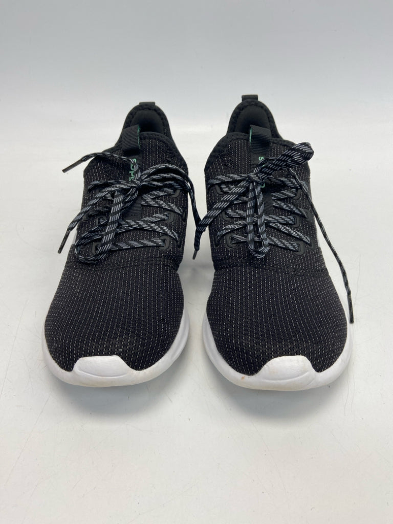 Adidas  Size 7.5 Black Lace-up Sneakers