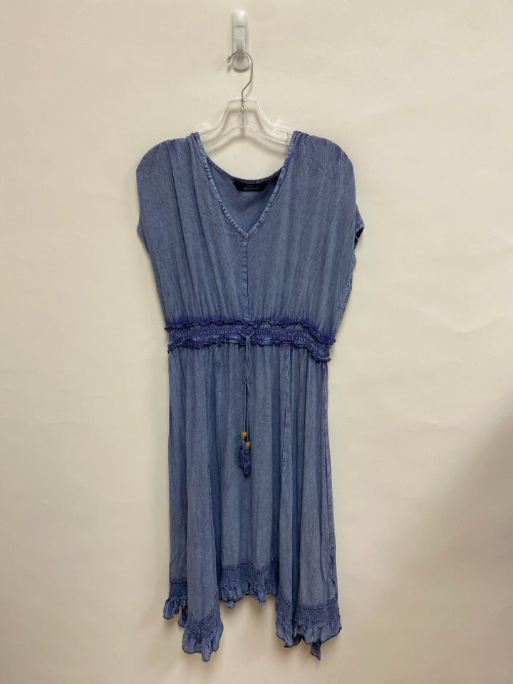 mlle gabrielle Size L Blue Purple Ladies Dress