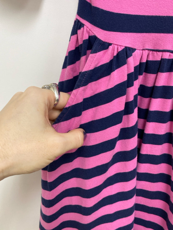 hanna Andersson SIZE 6/7 Pink Navy Stripe Girl&