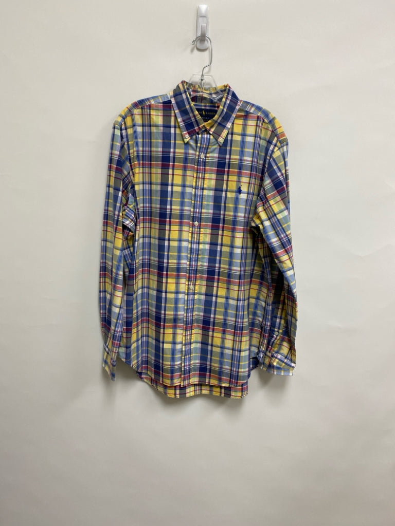 Ralph Lauren Size L Yellow/Blue Red Plaid Men&