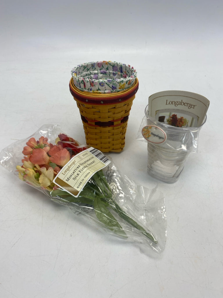 NWOT Longaberger 2007 Collector Club May Series Snapdragon Basket