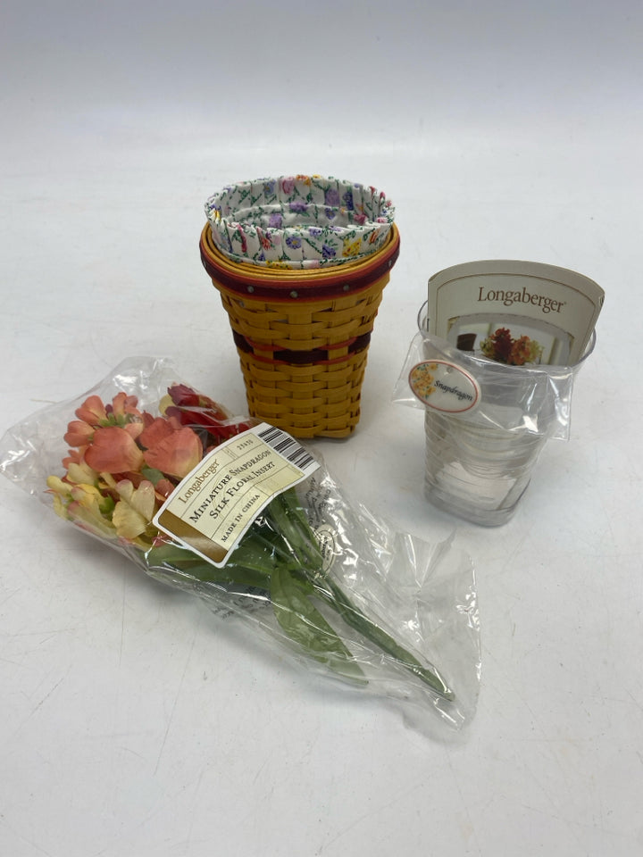 NWOT Longaberger 2007 Collector Club May Series Snapdragon Basket