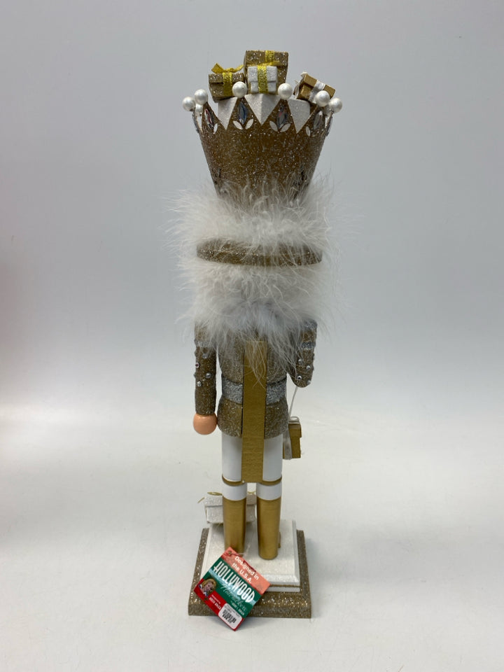 Kurt Adler Gold Silver/White Jeweled Christmas