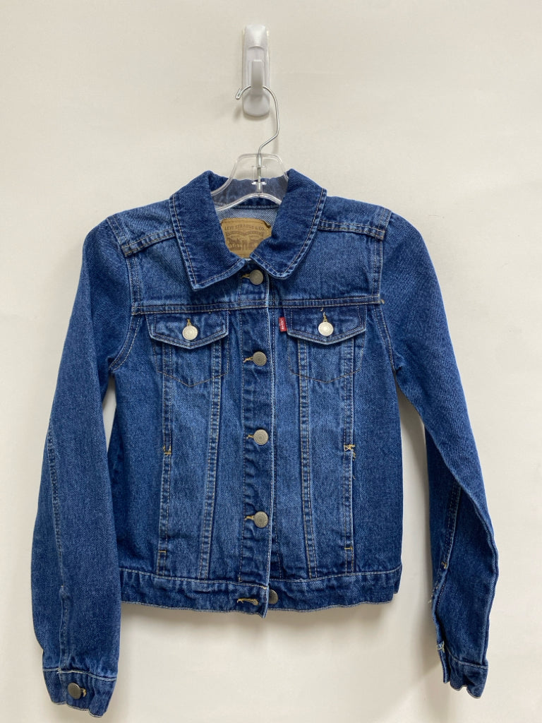 Levi SIZE 10/12 Blue Button Up Denim Girl&