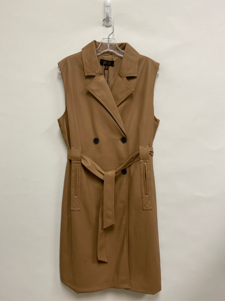 NWT TRUTH BY REPUBLIC Size M Brown Sleeveless Ladies Jacket