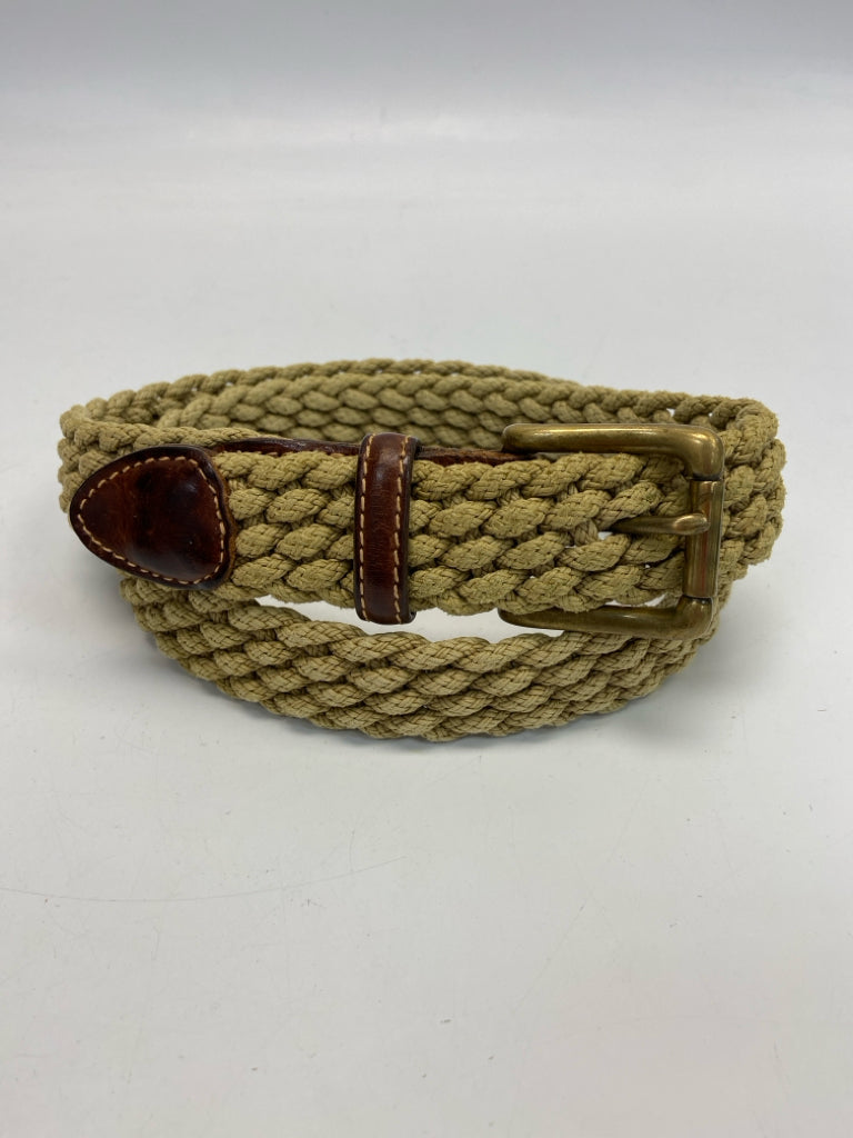 Trafalgar Size 38 Brown Braided Men&
