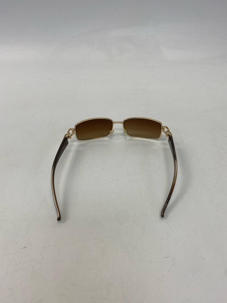 Gold Brown Sunglasses