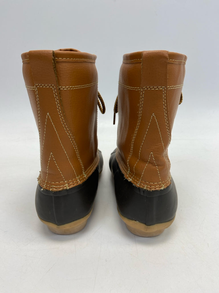 Size 9 Brown/Tan Lace-up Boots