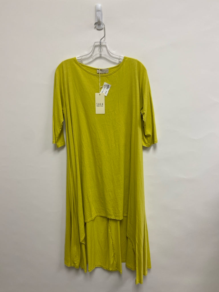 NWT Saga Size OSFM Yellow Tunic Ladies Dress