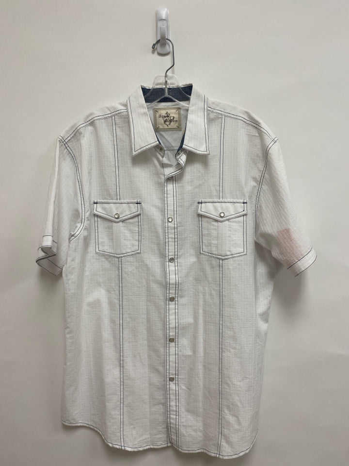 NWT age of wisdom Size XXL White Button Up Men&