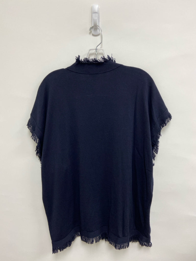NWT Talbots Size M Black Fringe Ladies Sweater