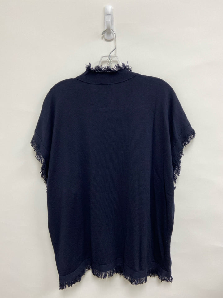 NWT Talbots Size M Black Fringe Ladies Sweater