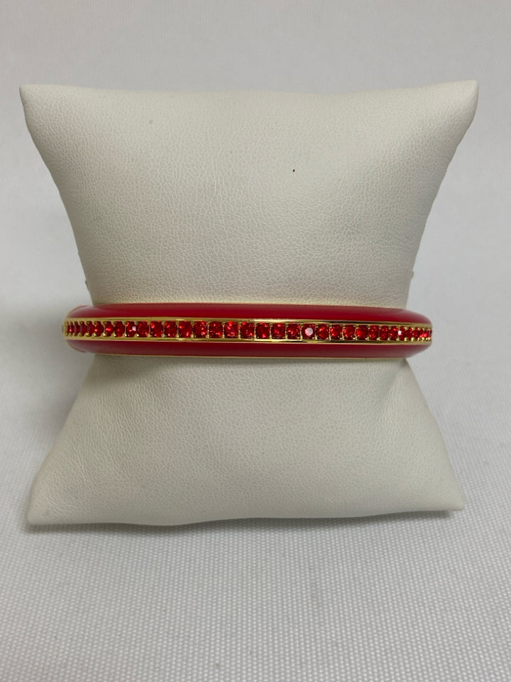 Talbots Red Gold Color Jeweled Bracelet