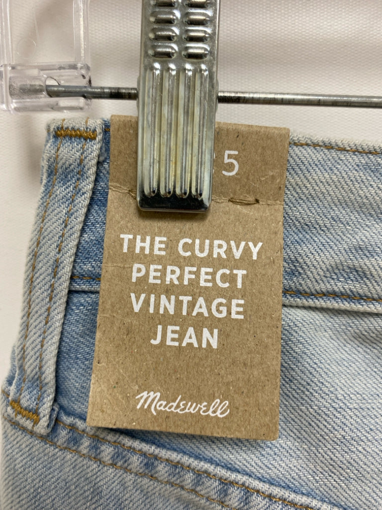 NWT Madewell Size 25 Light Blue Faded Denim Ladies Jeans