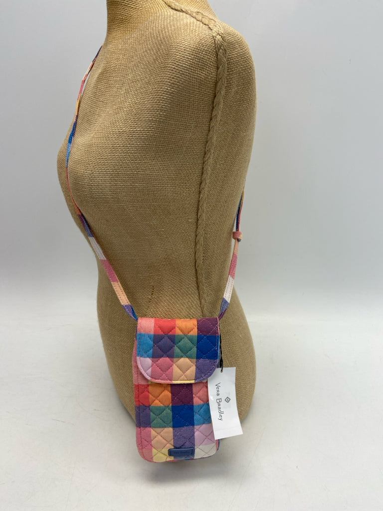 NWT Vera Bradley Multi-Color Checkered Fabric Crossbody