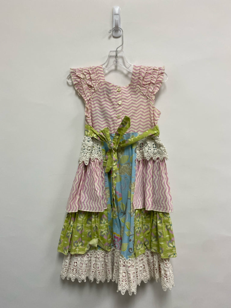Mustard Pie SIZE 8 Cream/Pink Sage/Multi Assorted Print Girl&