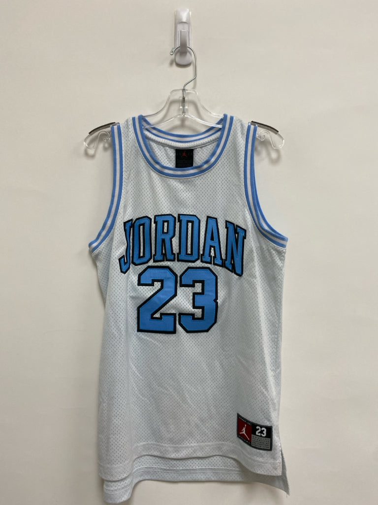 JORDAN SIZE 10/12 White Light Blue Sleeveless Boy&